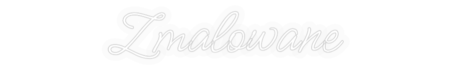 Personalisiertes Neon: Gemalt