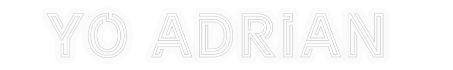 Personalisiertes Neonschild: YO ADRIAN