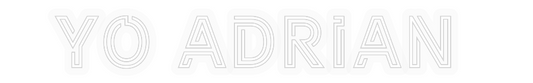 Personalizowany neon: YO ADRIAN