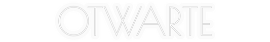 Personalizowany neon: OTWARTE