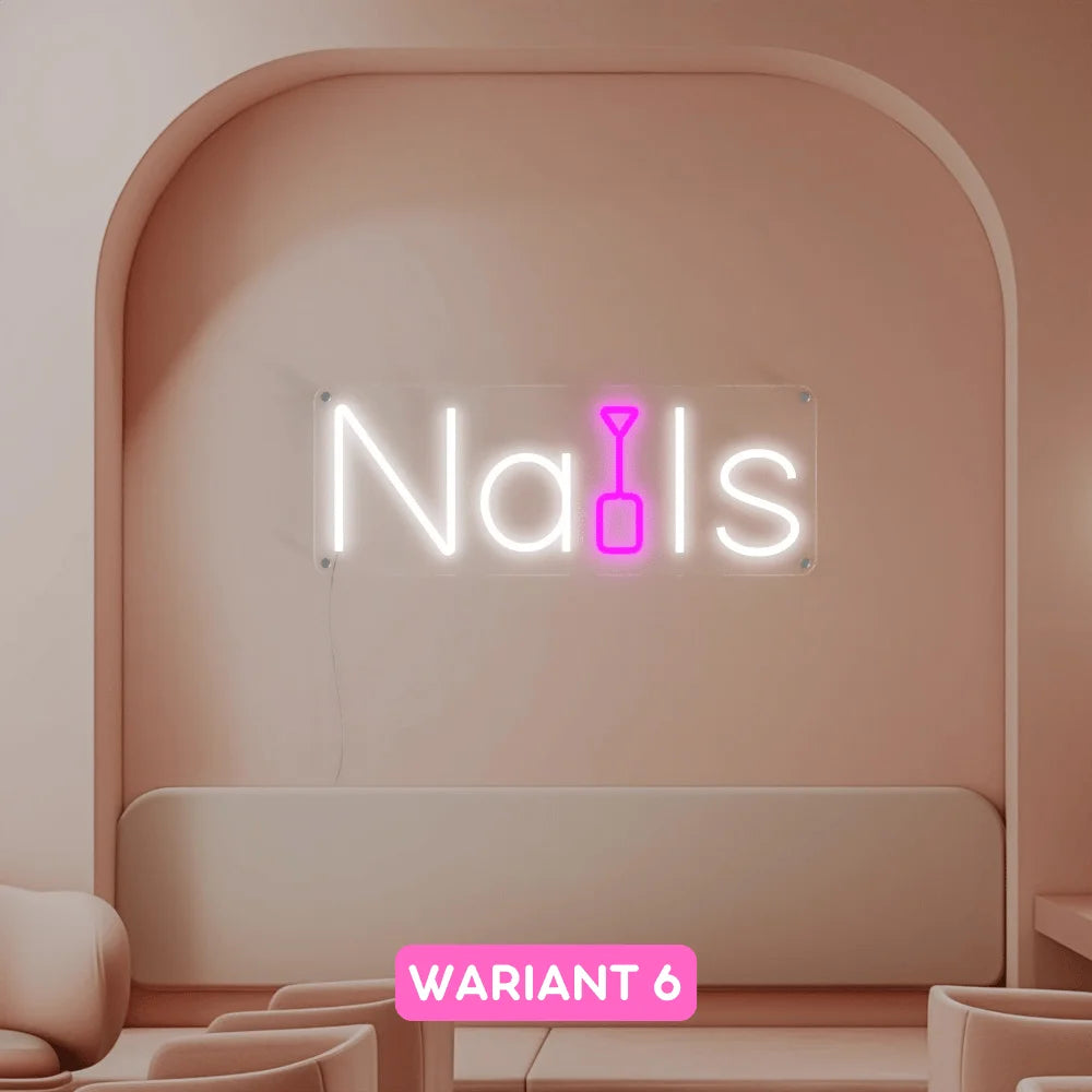 neon ledowy nails