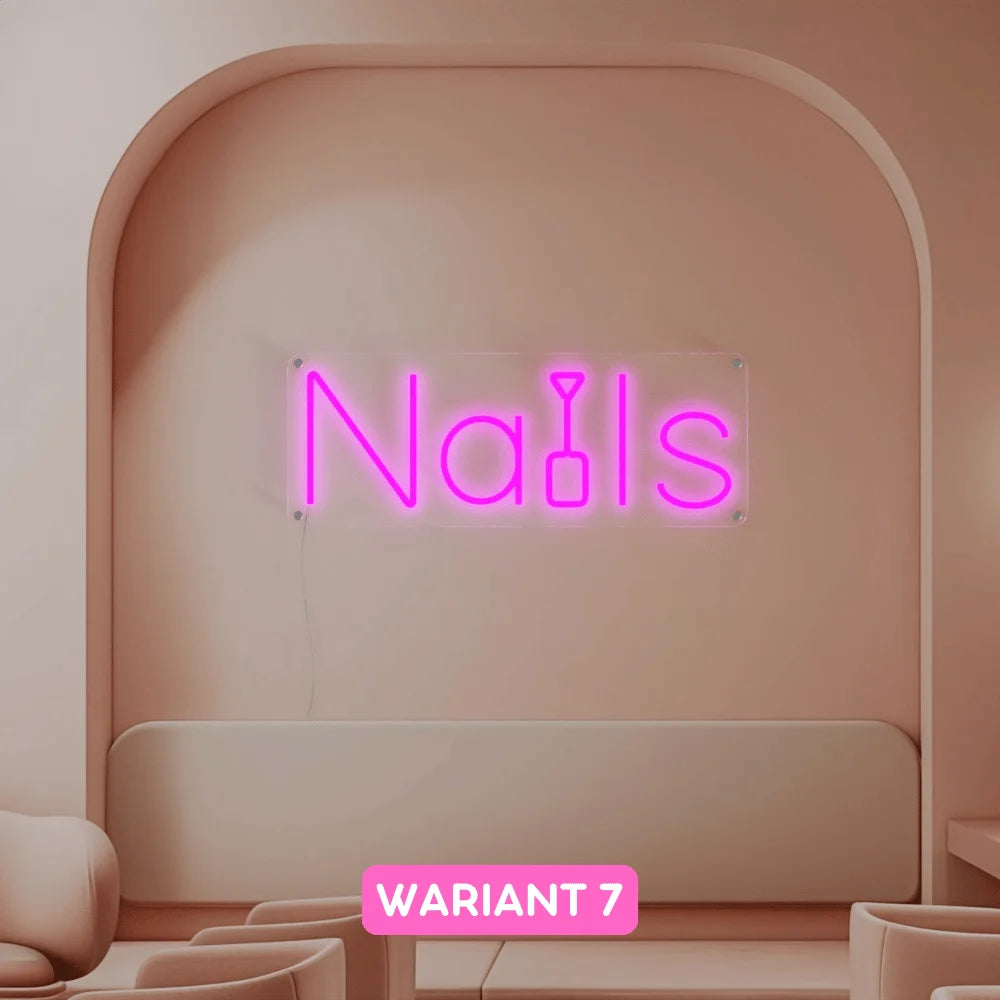 neon ledowy nails