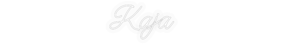 Personalisiertes Neonschild: Kaja