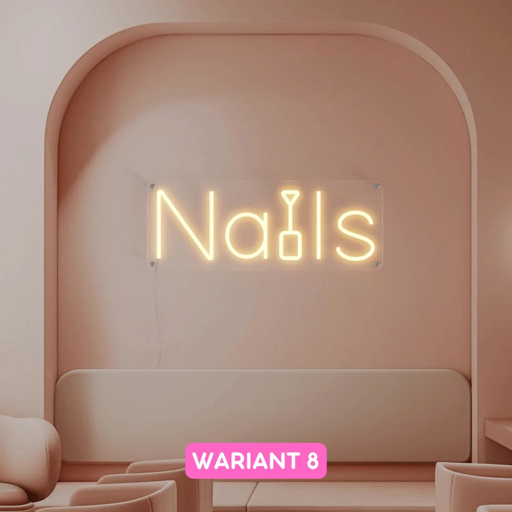 neon ledowy nails