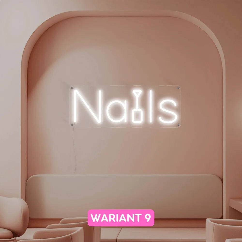 neon ledowy nails