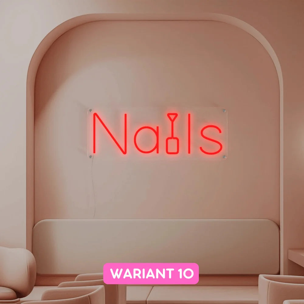 neon ledowy nails