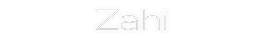 Personalisiertes Neon: Zahi