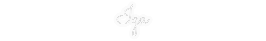 Personalisiertes Neon: Iga