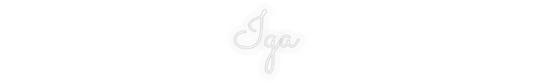 Personalisiertes Neon: Iga