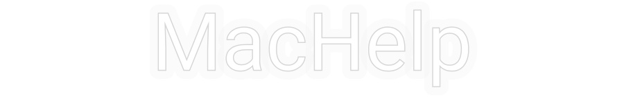 Benutzerdefiniertes Neon: MacHelp