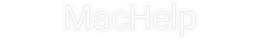 Benutzerdefiniertes Neon: MacHelp