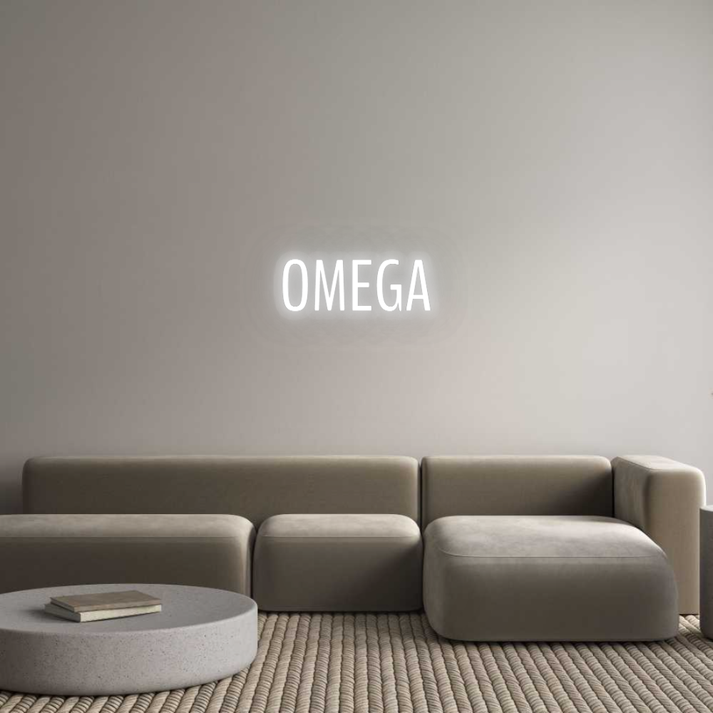 Personalizowany neon: OMEGA