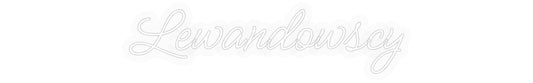 Personalisiertes Neon: Lewandowscy