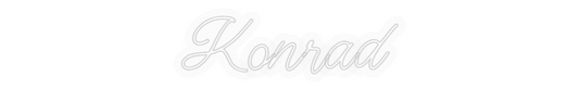 Personalisiertes Neonschild: Konrad