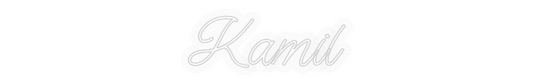 Personalisiertes Neon: Kamil
