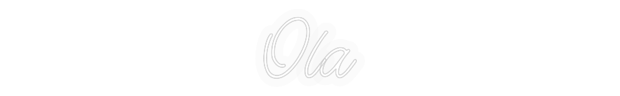Personalizowany neon: Ola