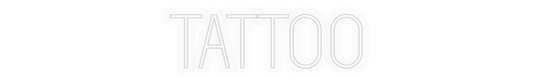 Personalizowany neon: TATTOO