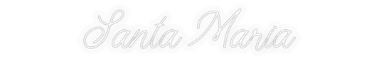 Personalizowany neon: Santa Maria