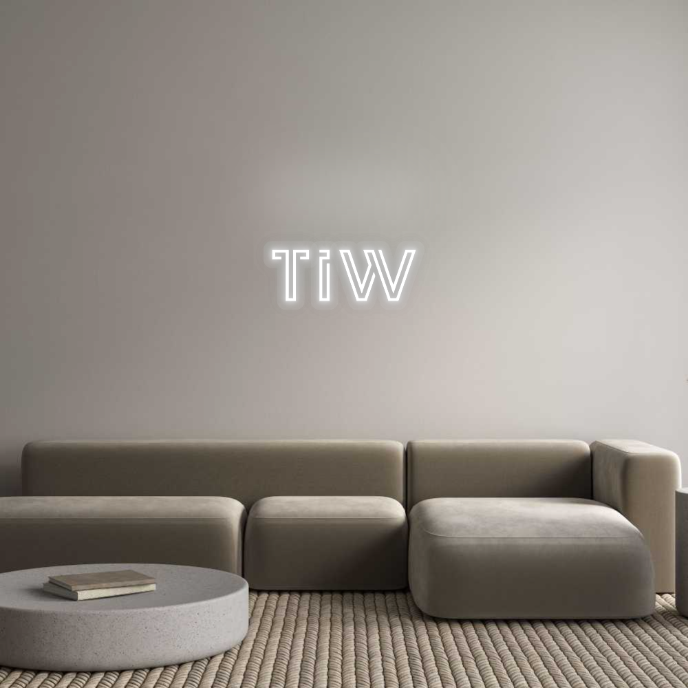 Personalisiertes Neon: TiW