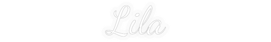 Personalisiertes Neonschild: Lila
