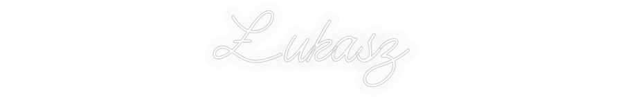 Personalisierte Leuchtreklame: Łukasz