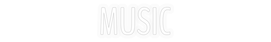 Personalizowany neon: MUSIC
