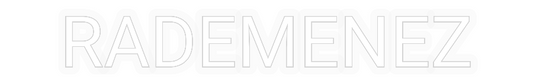 Personalisiertes Neonschild: RADEMENEZ