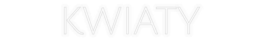 Personalizowany neon: KWIATY