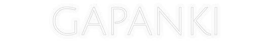 Personalisiertes Neon: GAPANKI