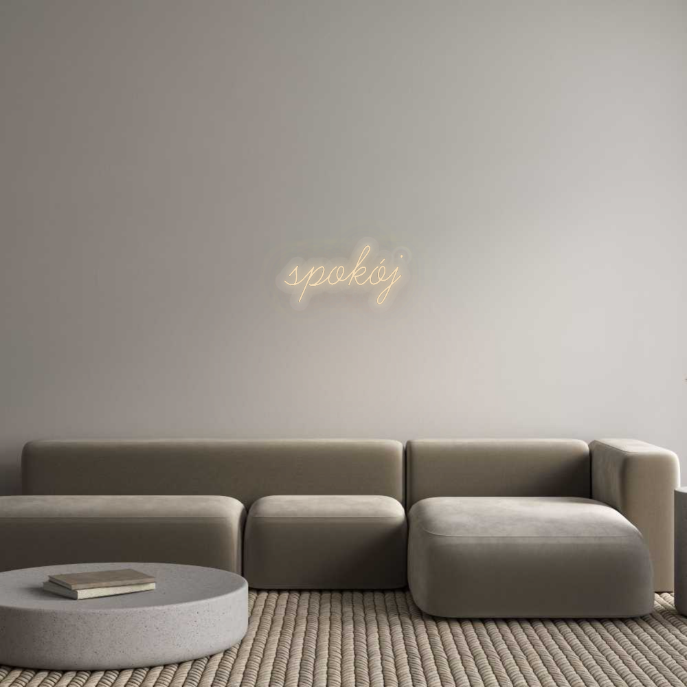 Personalizowany neon: spokój