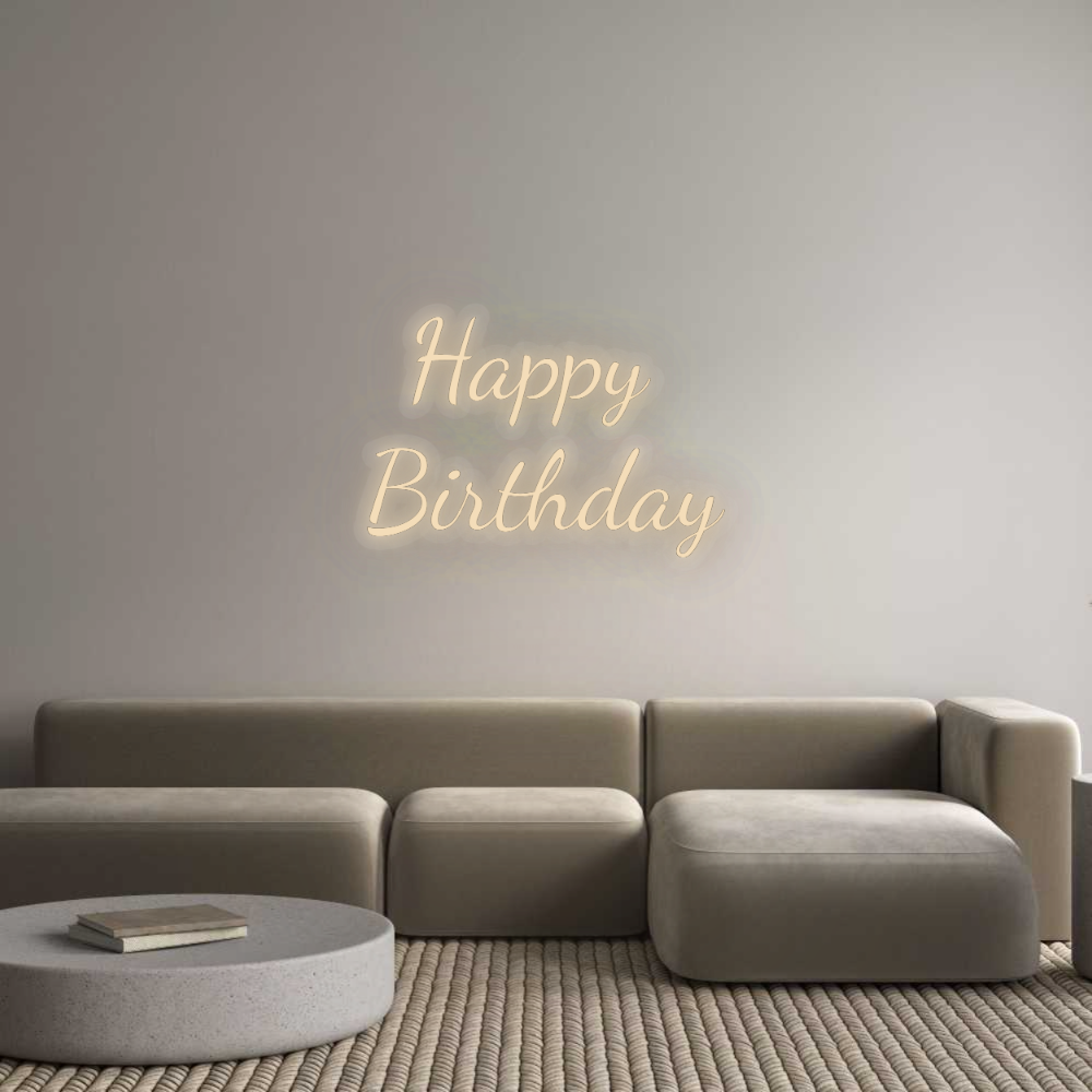 Personalisiertes Neonschild: Happy
Geburt...