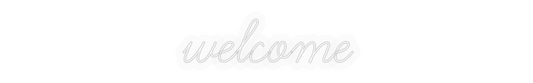 Personalizowany neon: welcome