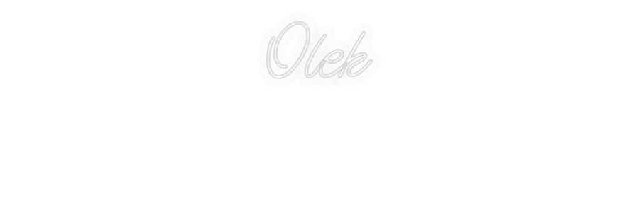 Personalizowany neon: Olek