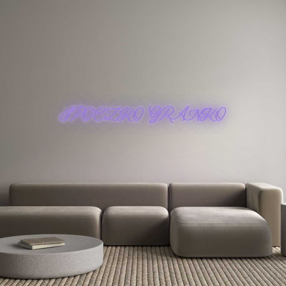 Personalisiertes Neon: SPOCZKO GRANKO
