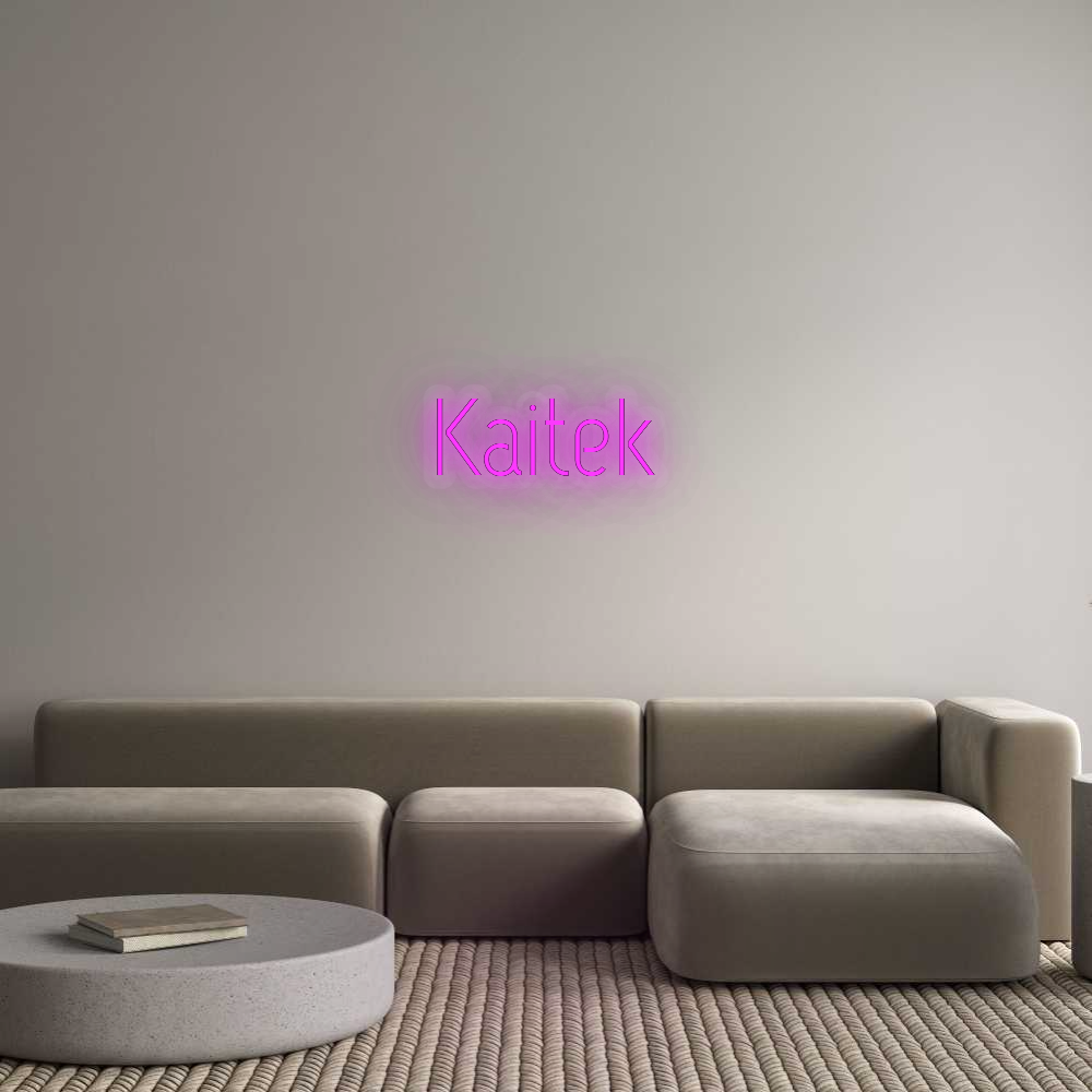 Personalisiertes Neonschild: Kaitek