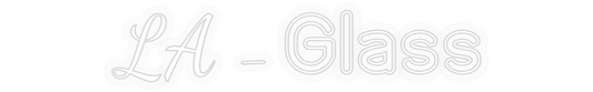 Personalisiertes Neon: LA - Glas