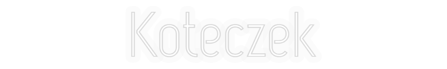 Personalisiertes Neonschild: Kitty