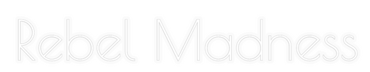 Personalisiertes Neonschild: Rebel Madness
