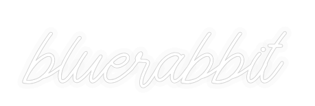 Personalizowany neon: bluerabbit