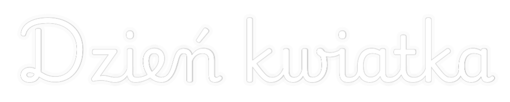 Personalizowany neon: Dzień kwiatka