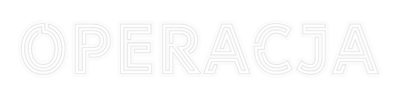Personalizowany neon: OPERACJA