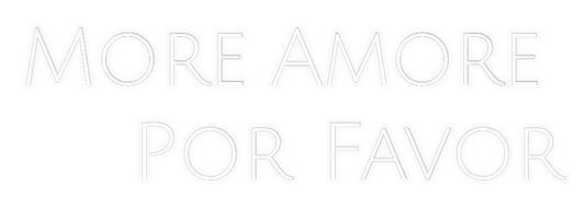 Personalizowany neon: More Amore
...