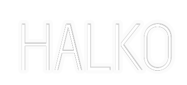 Personalizowany neon: HALKO