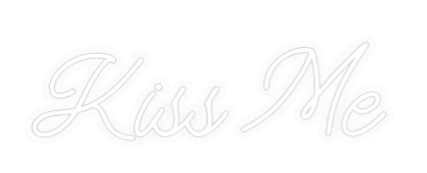 Personalisiertes Neon: Küss mich