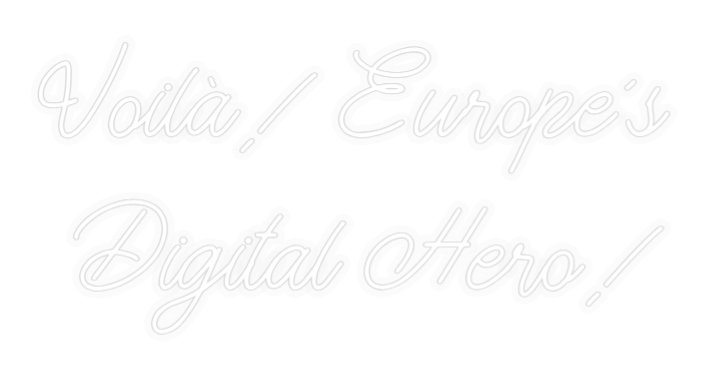 Personalisiertes Neon: Voilà! Europa...