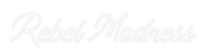 Personalizowany neon: Rebel Madness