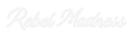 Personalisiertes Neonschild: Rebel Madness