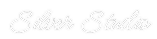 Personalizowany neon: Silver Studio