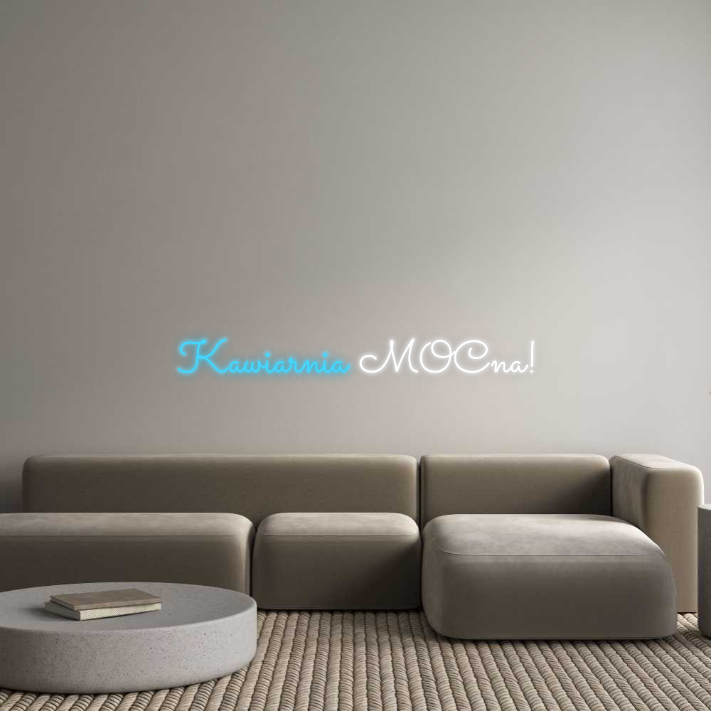 Personalizowany neon: Kawiarnia MOC...