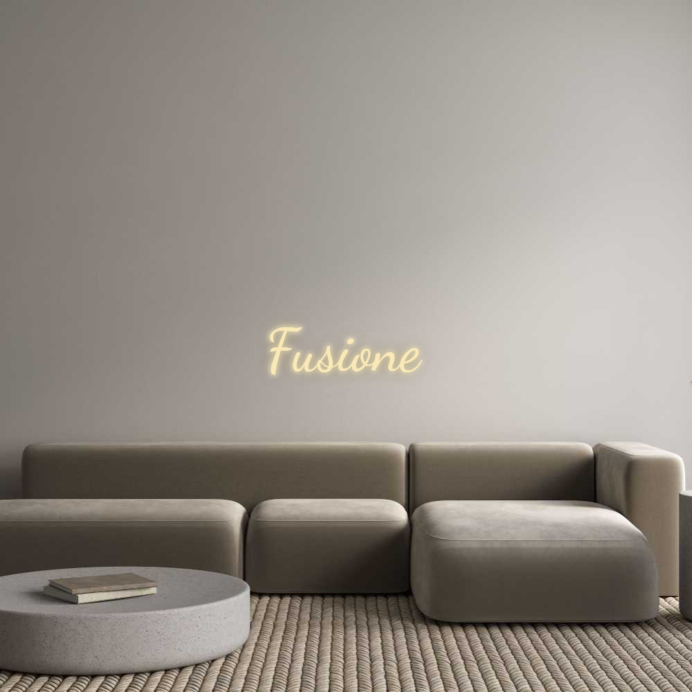 Personalisiertes Neonschild: Fusione